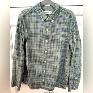 Abercrombie Kids Green Plaid Flannel Shirt